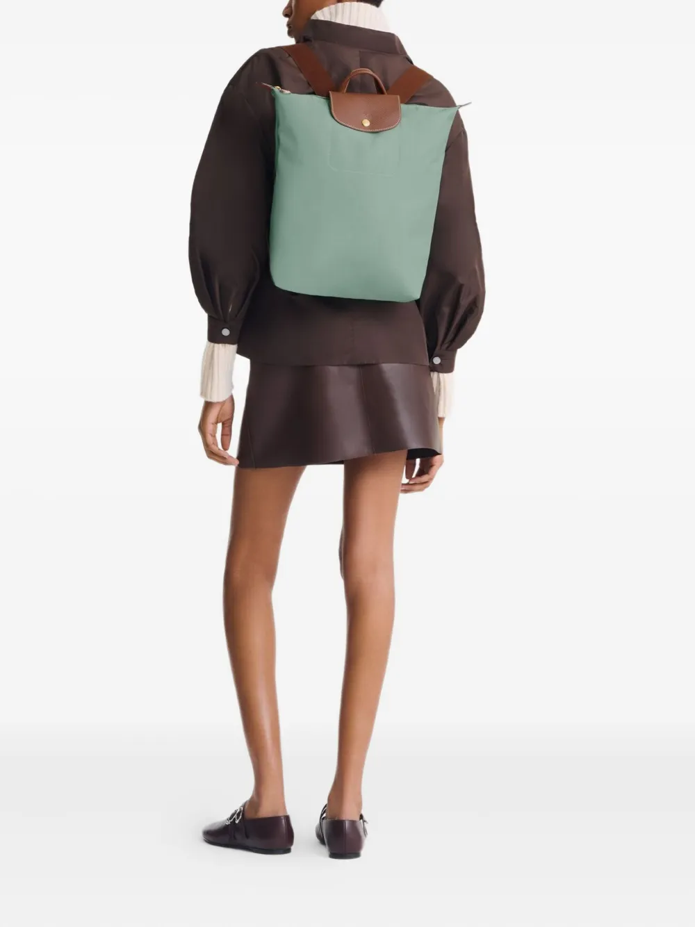 Longchamp Le Pilage backpack - Groen