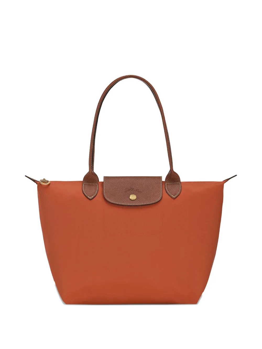 Longchamp Canvas shopper Oranje