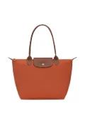 Longchamp canvas tote bag - Orange