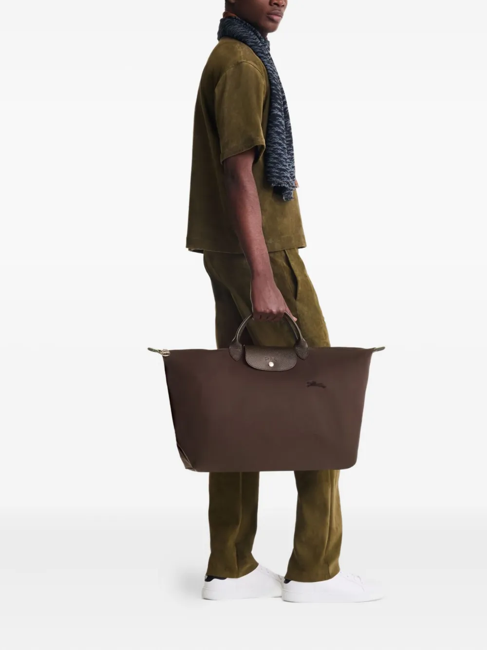 Longchamp large Le Pliage Green tote bag - Bruin