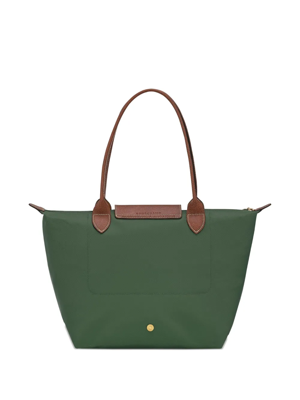 Longchamp Le Pliage medium shopper Groen
