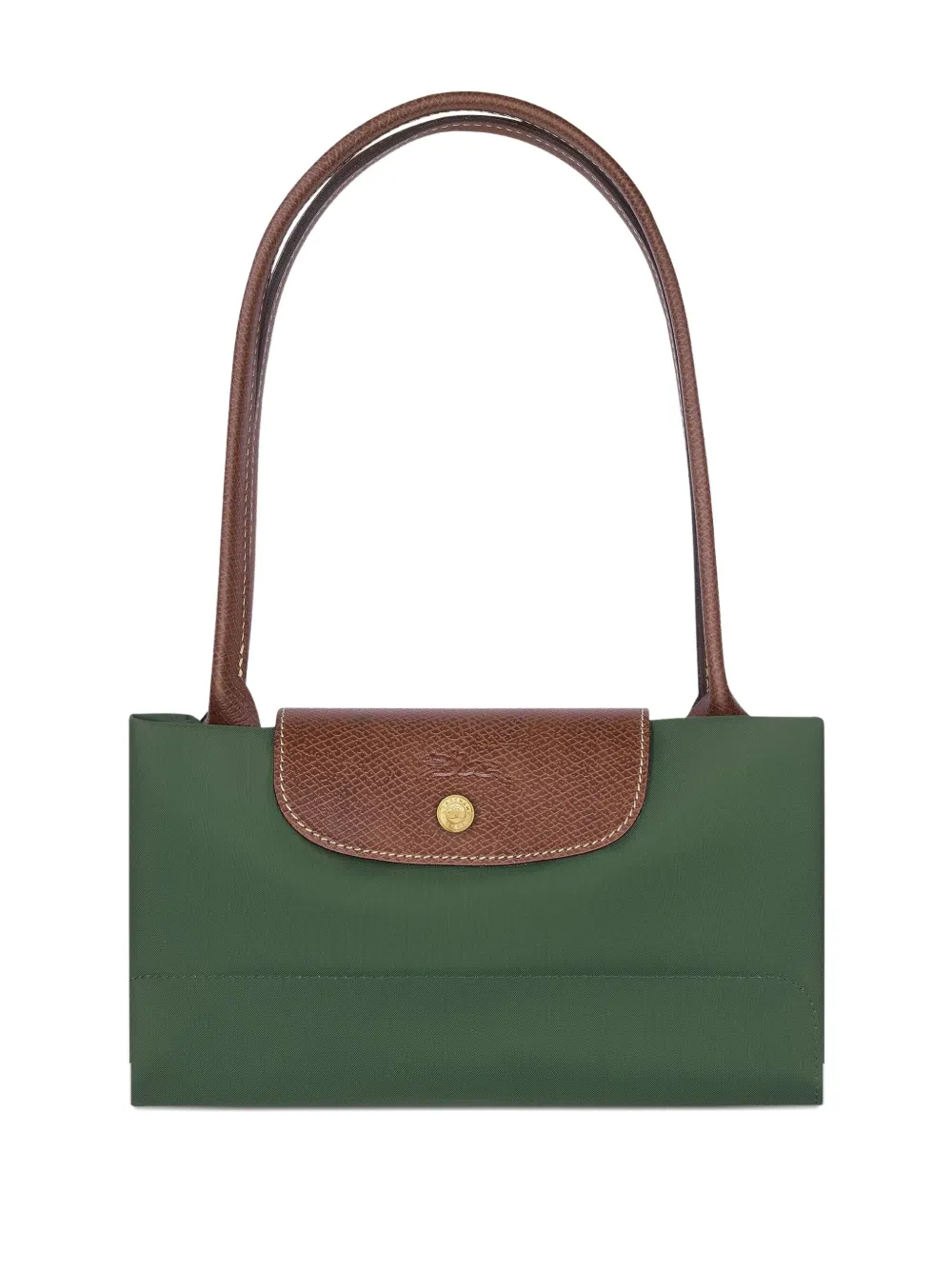 Longchamp Le Pliage medium shopper Groen