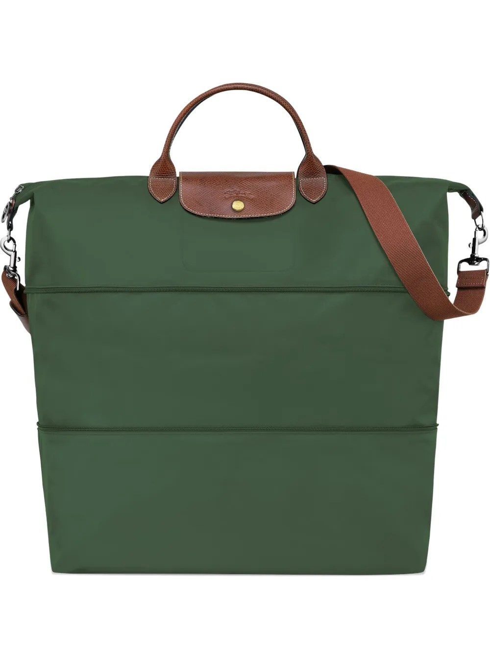 Longchamp Le Pliage Original uitbreidbare reistas Groen