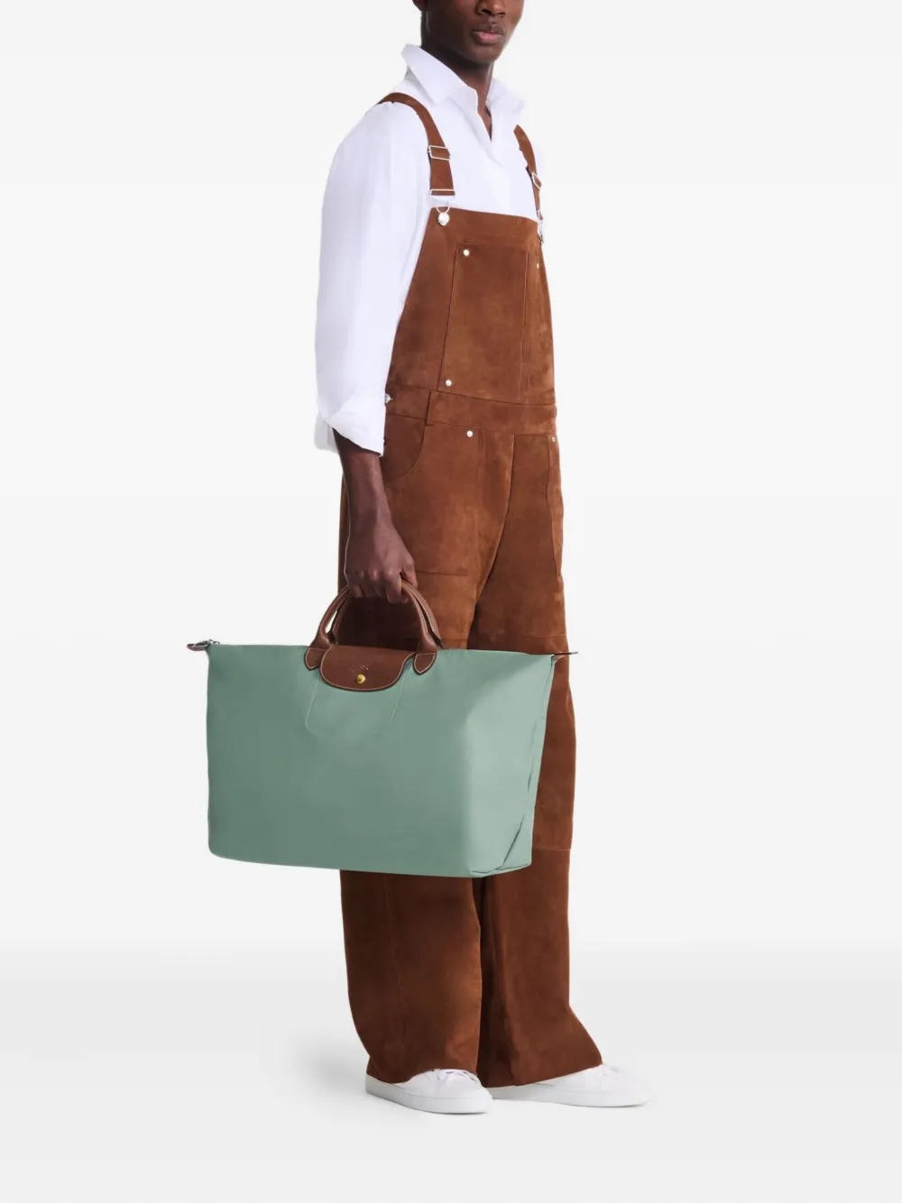 Longchamp large Le Pliage Original tote bag - Groen
