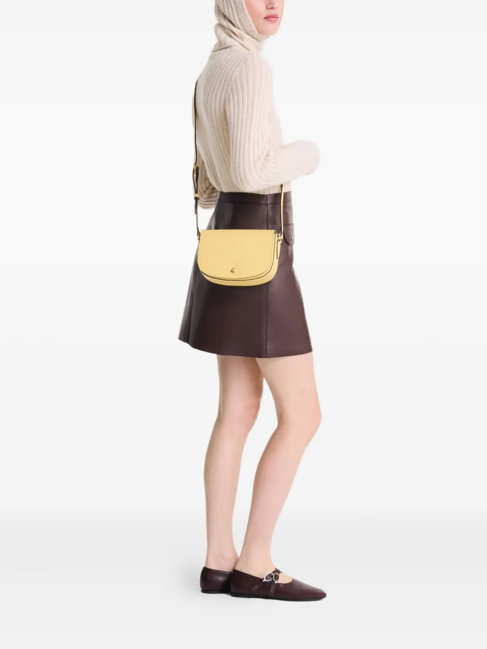 Longchamp Épure kleine crossbodytas Geel