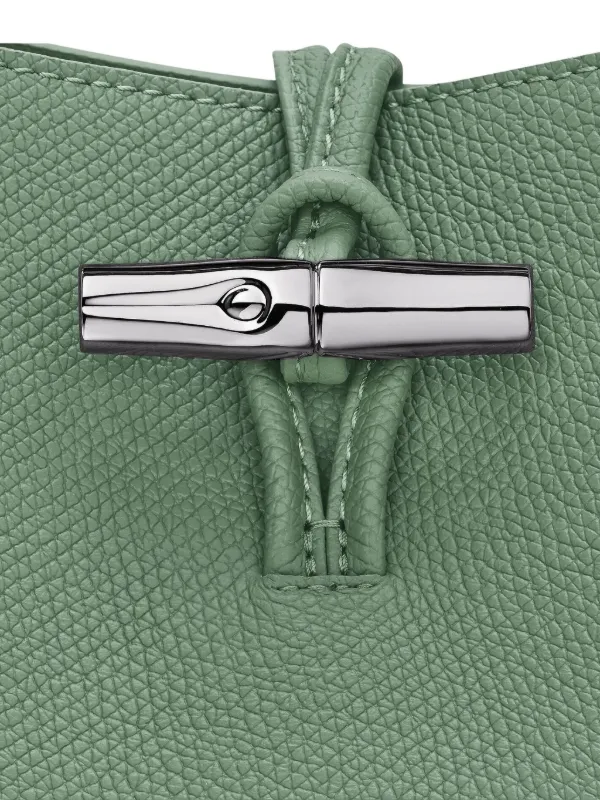 Longchamp Le Roseau Textured Leather Bucket Bag | Green Longchamp Le Roseau Textured Leather Bucket Bag | Green