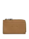 Longchamp Le Pliage zippered leather cardholder - Brown