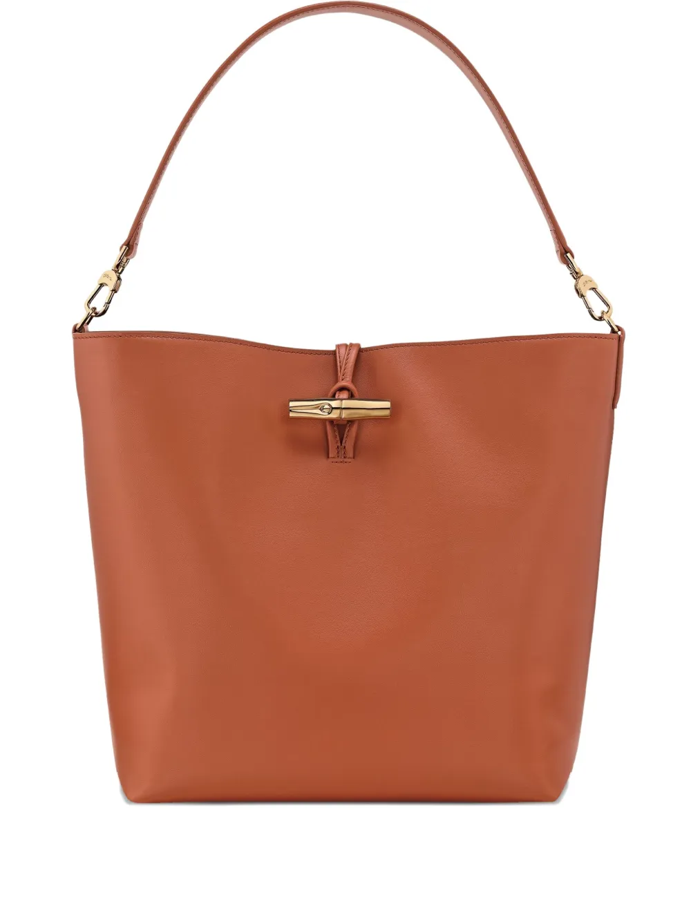Longchamp Le Roseau schoudertas Bruin
