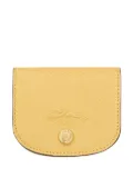 Longchamp Épure embossed leather cardholder - Yellow