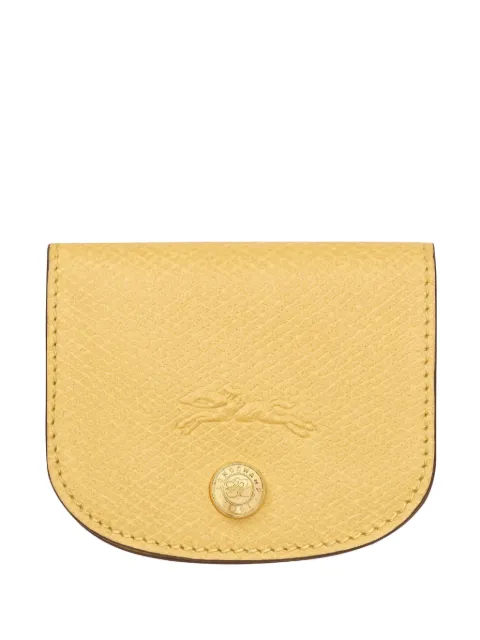 Longchamp Épure embossed leather cardholder