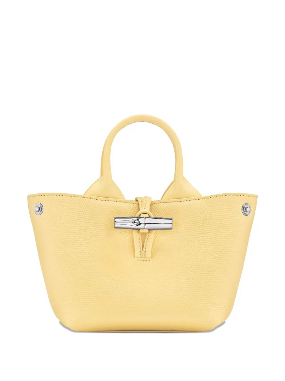Longchamp Le Roseau mini-shopper Geel