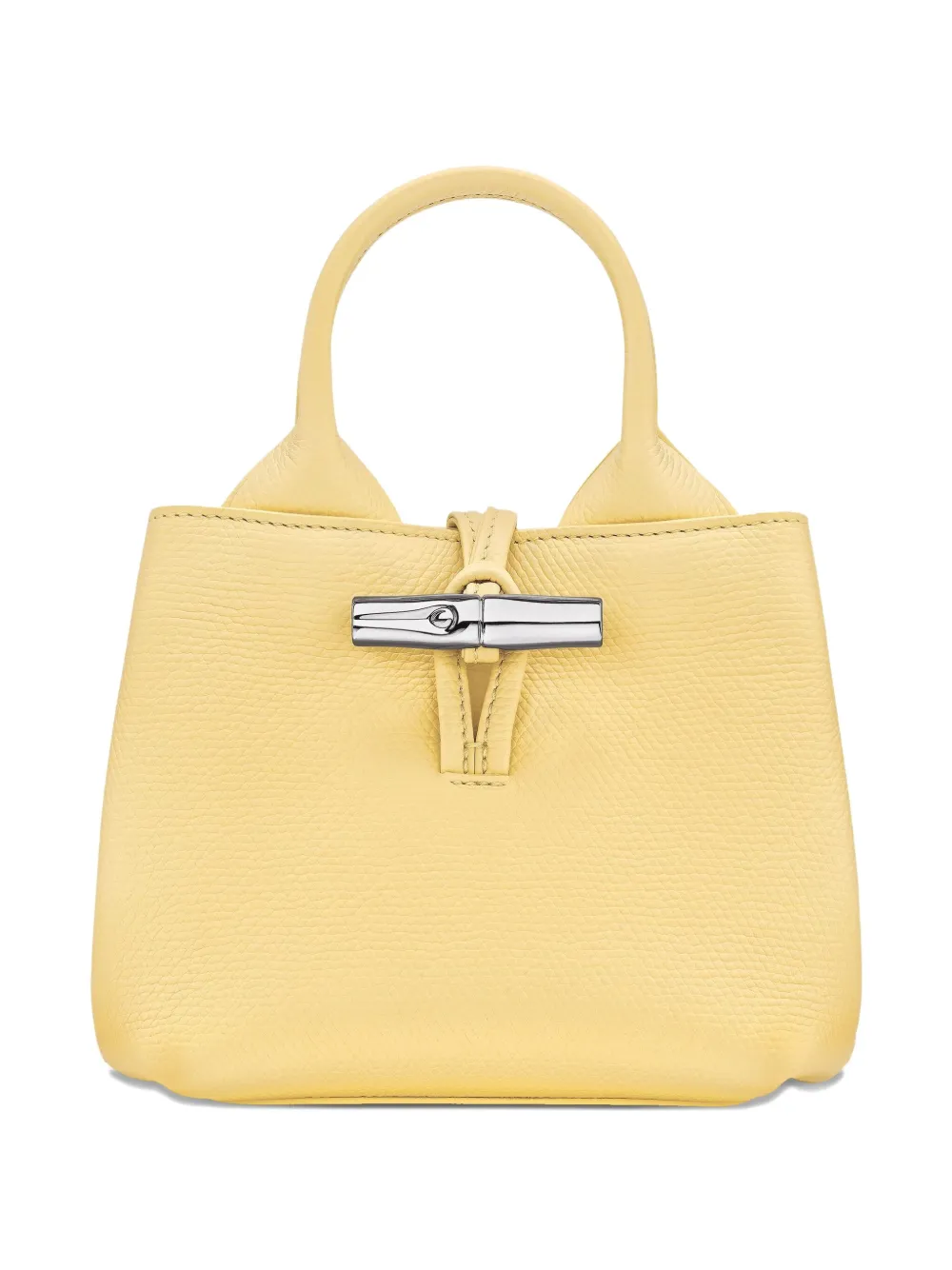Longchamp Le Roseau mini-shopper Geel
