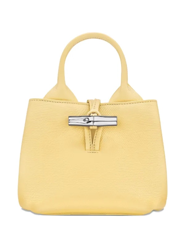 Longchamp Mini Le Roseau Tote Bag Yellow FARFETCH IN