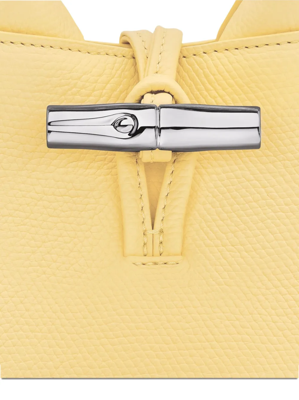 Longchamp Le Roseau mini-shopper Geel