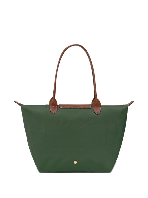 Longchamp Sac Porté Épaule Le Pliage Vert FARFETCH FR