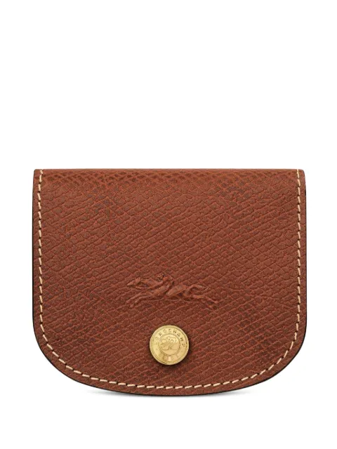 Longchamp Épure embossed leather cardholder