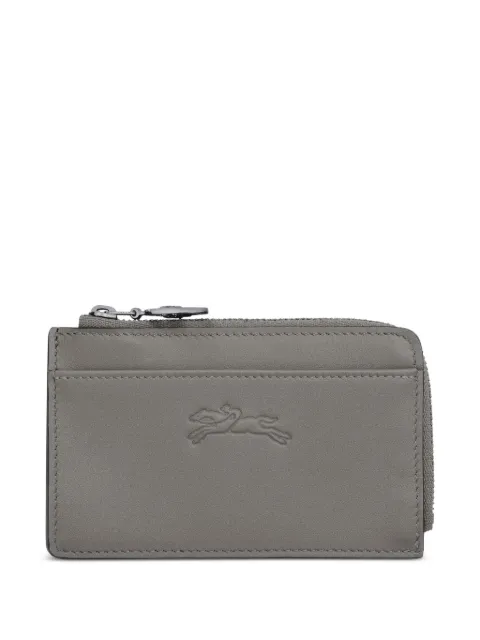 Longchamp Le Pliage textured leather cardholder