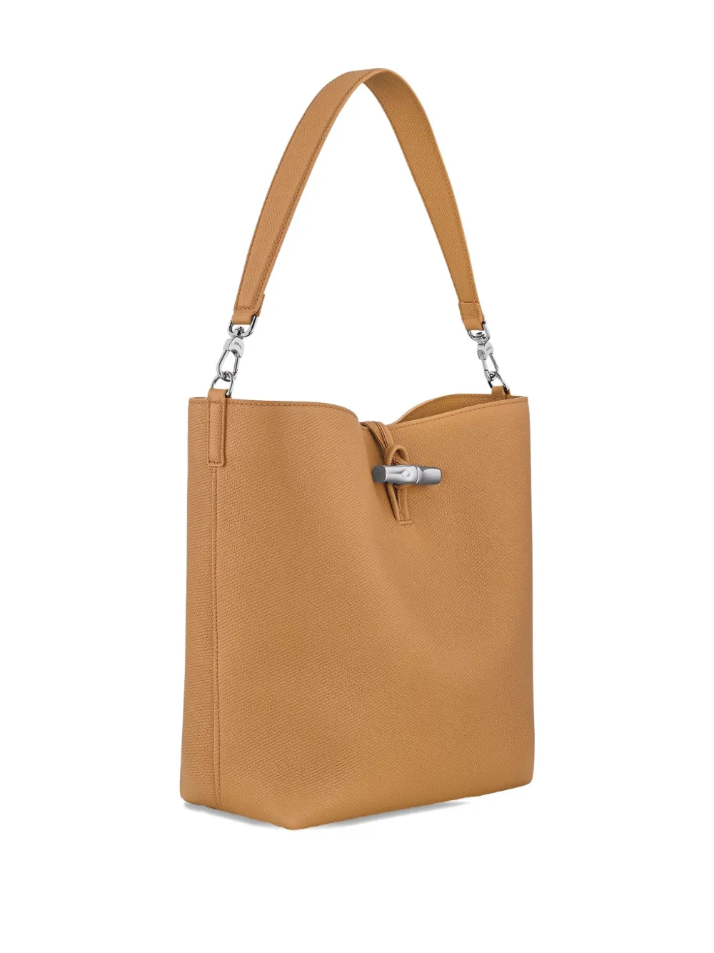 Longchamp Le Roseau medium schoudertas Bruin