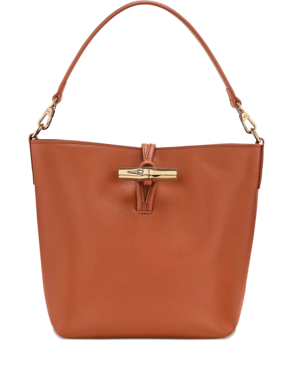 Longchamp Le Roseau schoudertas Oranje