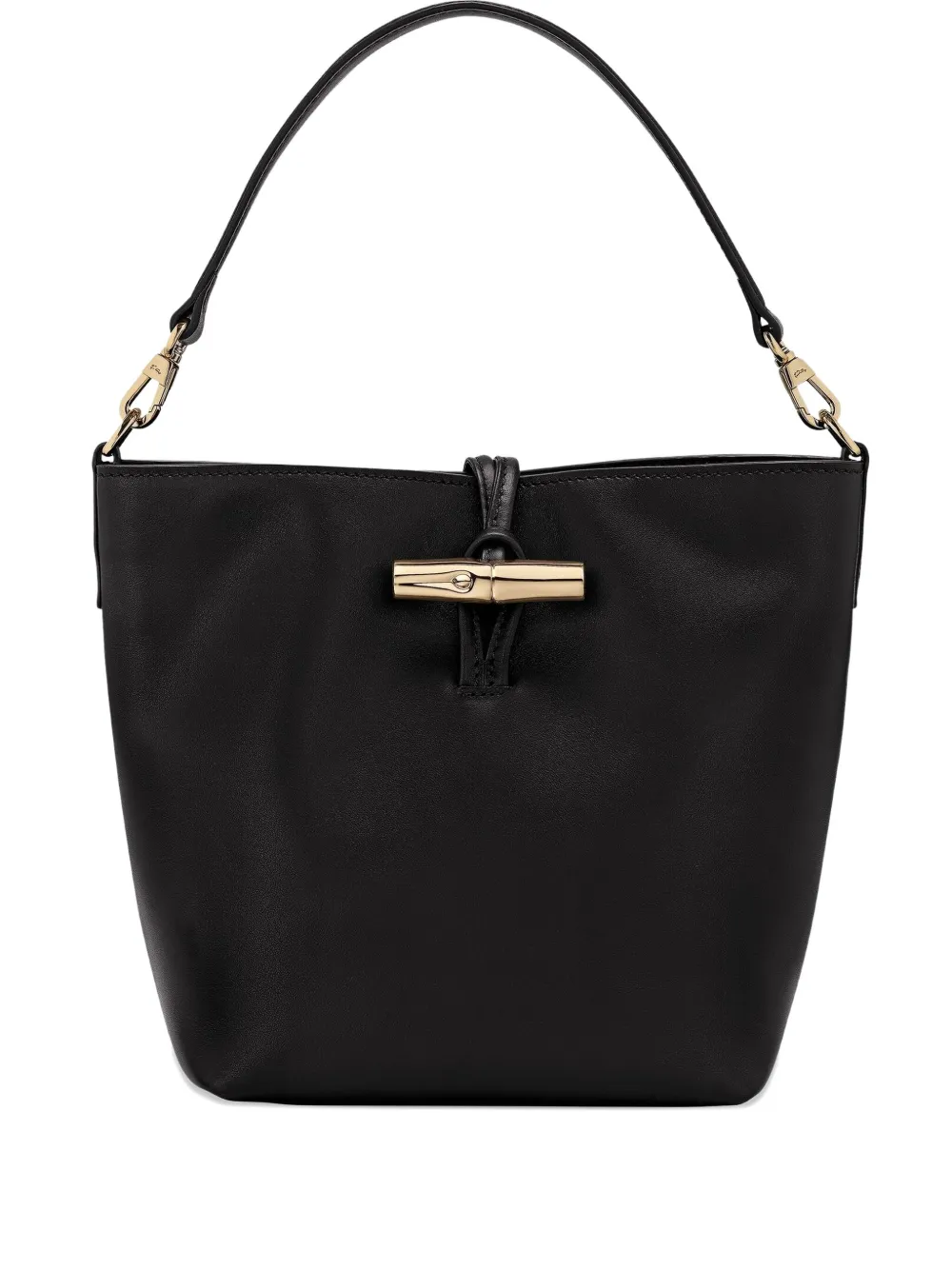 Longchamp Le Roseau extra kleine bucket-tas Zwart