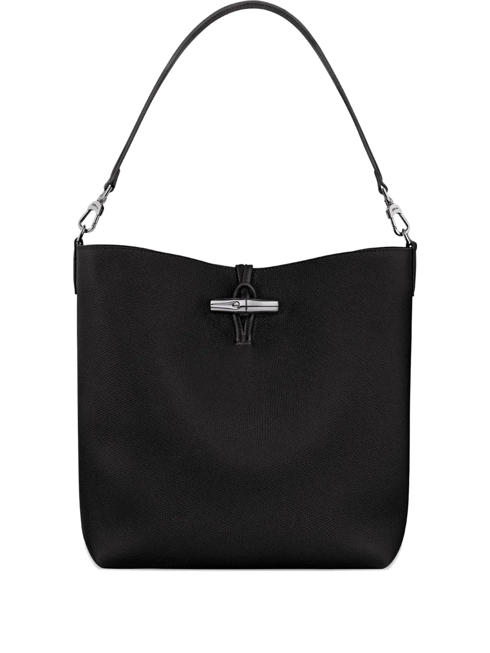 Longchamp Le Roseau medium schoudertas Zwart