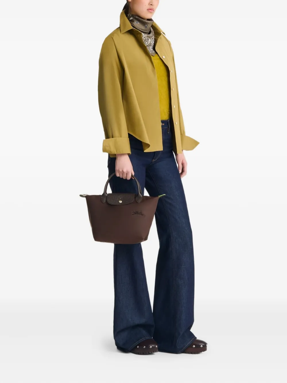 Longchamp Le Pliage S handbag - Bruin