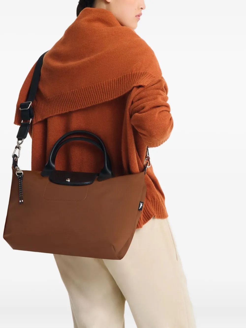 Longchamp Le Pliage grote shopper - Bruin