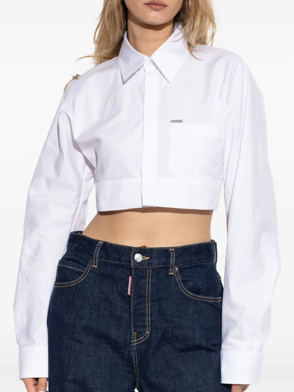 DSQUARED2 Katoenen shirt Wit