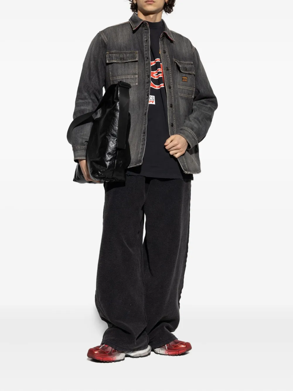 Balenciaga Denim overhemd Zwart