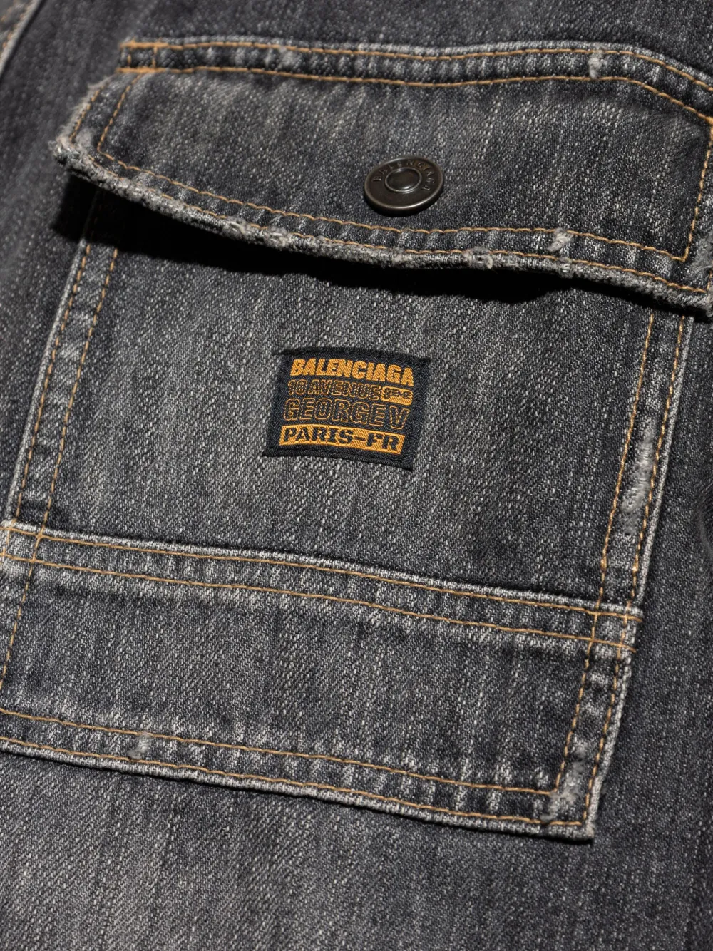Balenciaga Denim overhemd Zwart