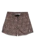 TOOCO animal-print swim shorts - Brown