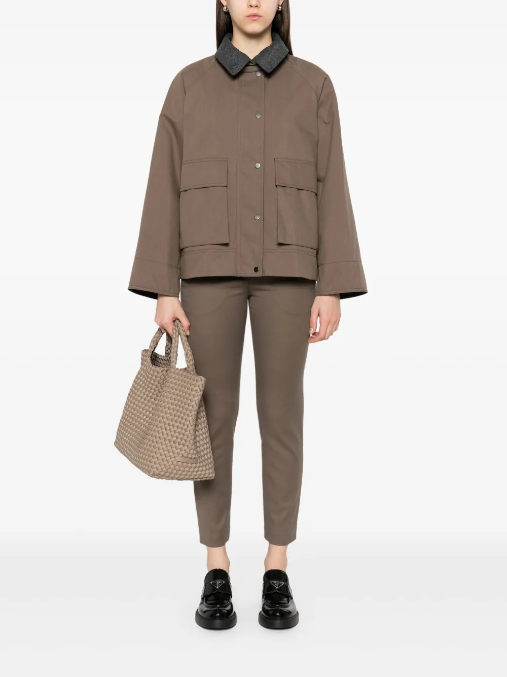 Brunello Cucinelli slim-fit trousers - Groen
