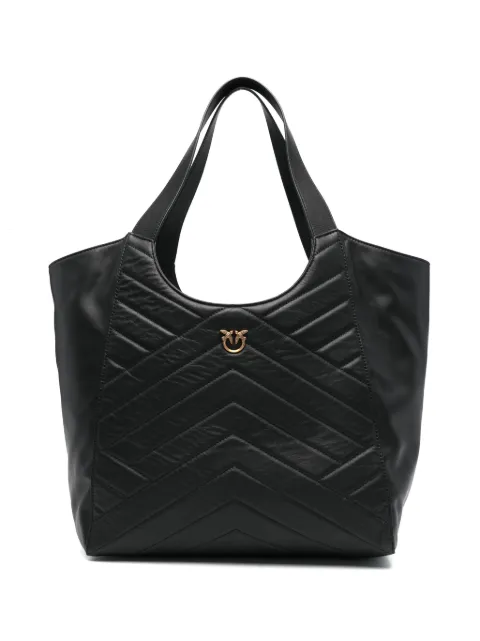 PINKO quilted leather tote bag