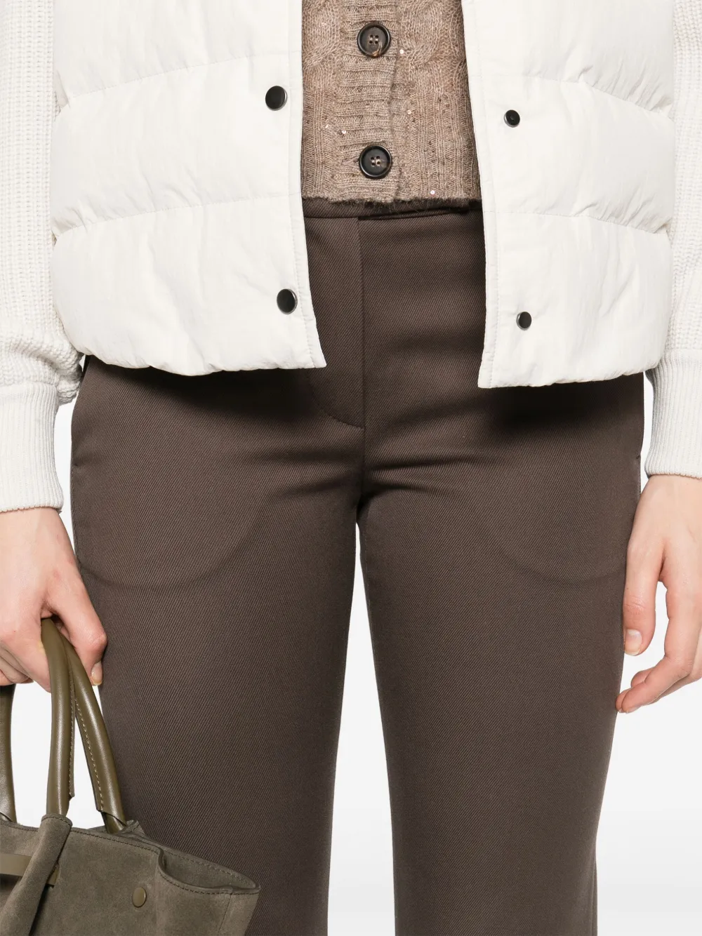 Brunello Cucinelli Slim-fit broek Groen