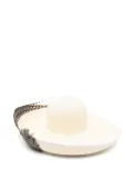 Valentino Garavani feather-embellished hat - Neutrals