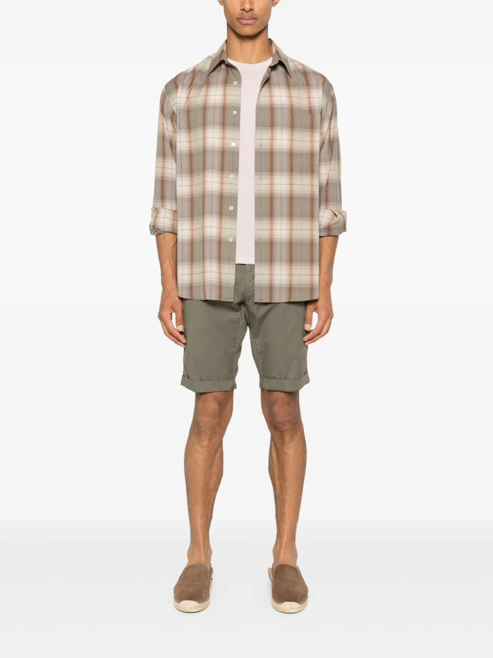 Mason's Katoenen shorts - Groen
