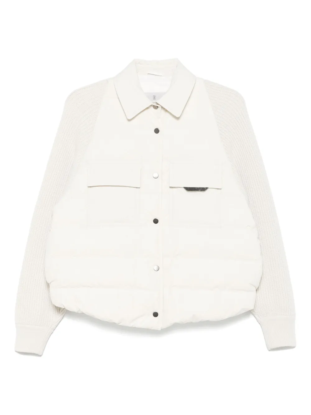 Brunello Cucinelli chamarra con paneles | blanco | Image 1