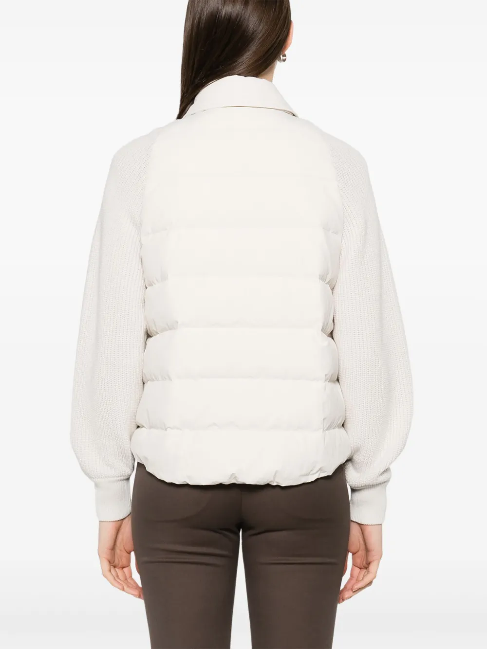 Brunello Cucinelli Jack met vlakken Wit