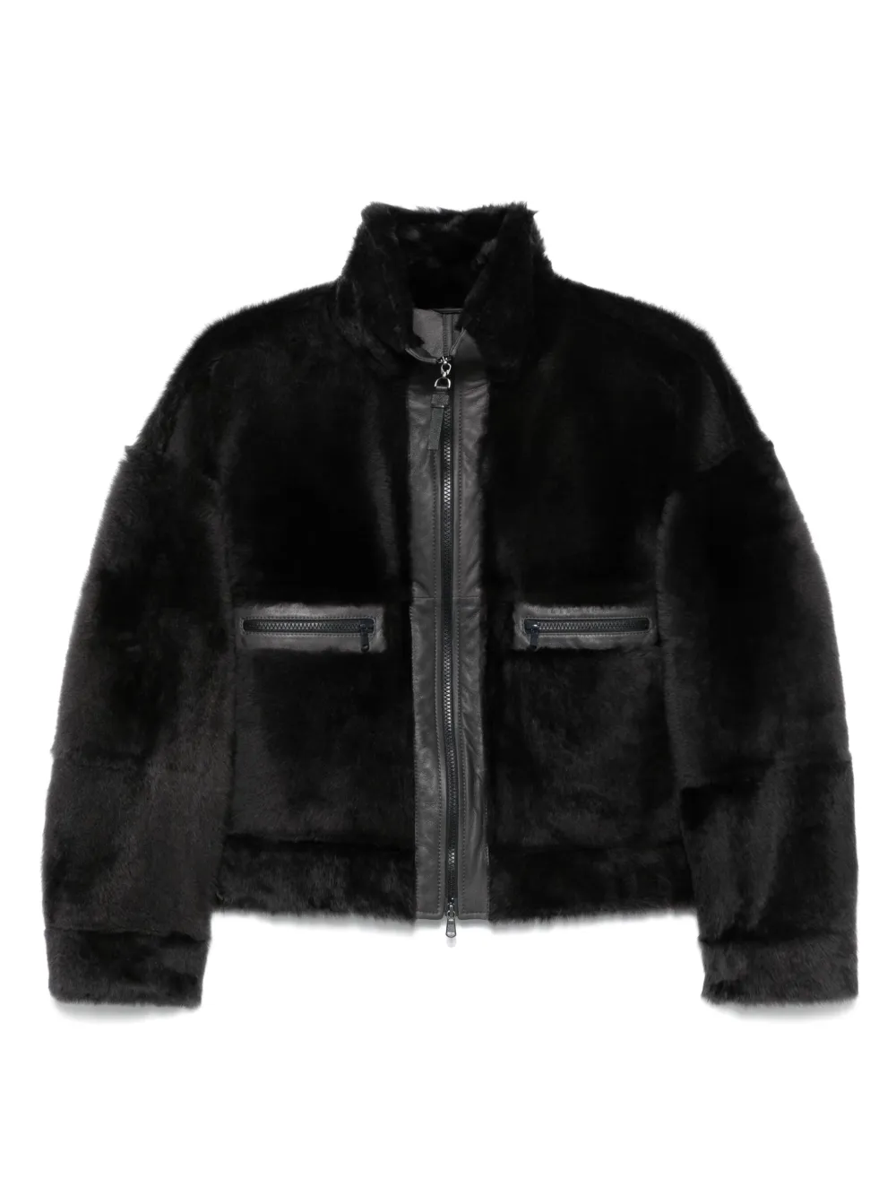 Brunello Cucinelli shearling jacket | Grey | Image 1
