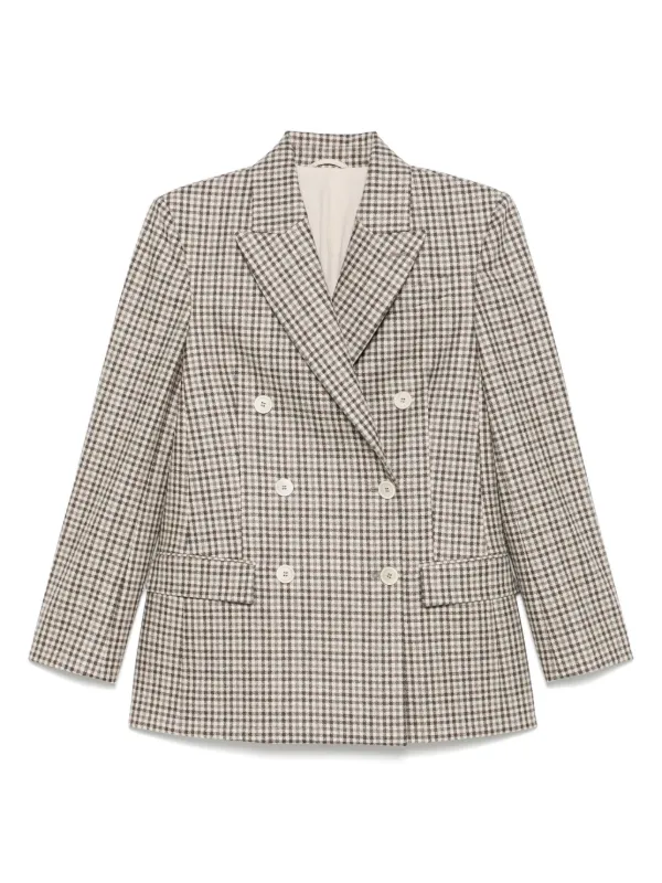 Brunello Cucinelli check-print blazer