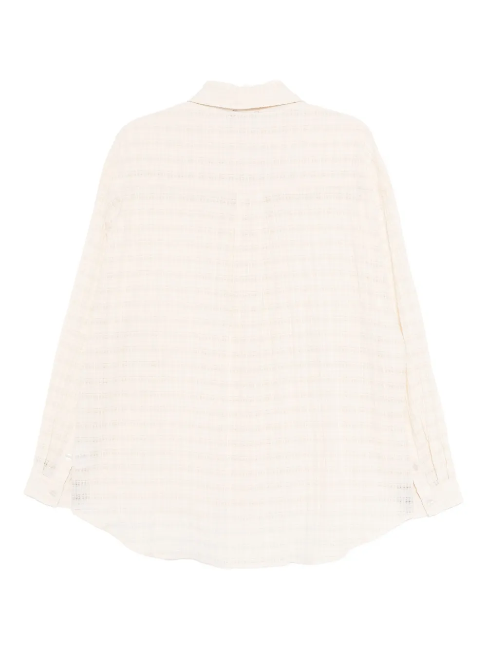 tout a coup Geruite blouse Beige