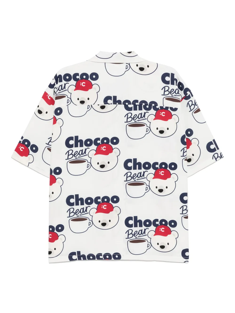 CHOCOOLATE Overhemd met grafische print Wit