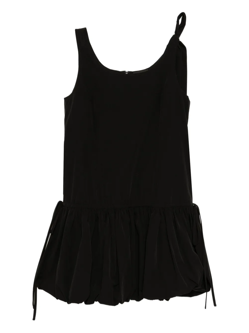 Tout a coup Jurk met gesmockt detail Zwart