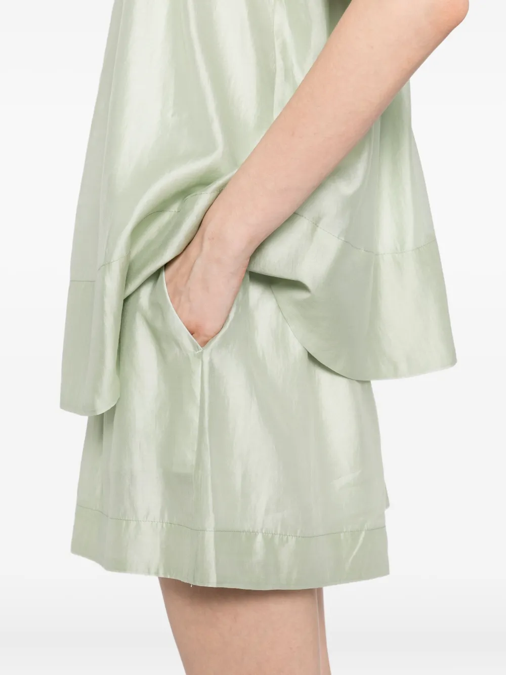 b+ab Shorts en blouse Groen