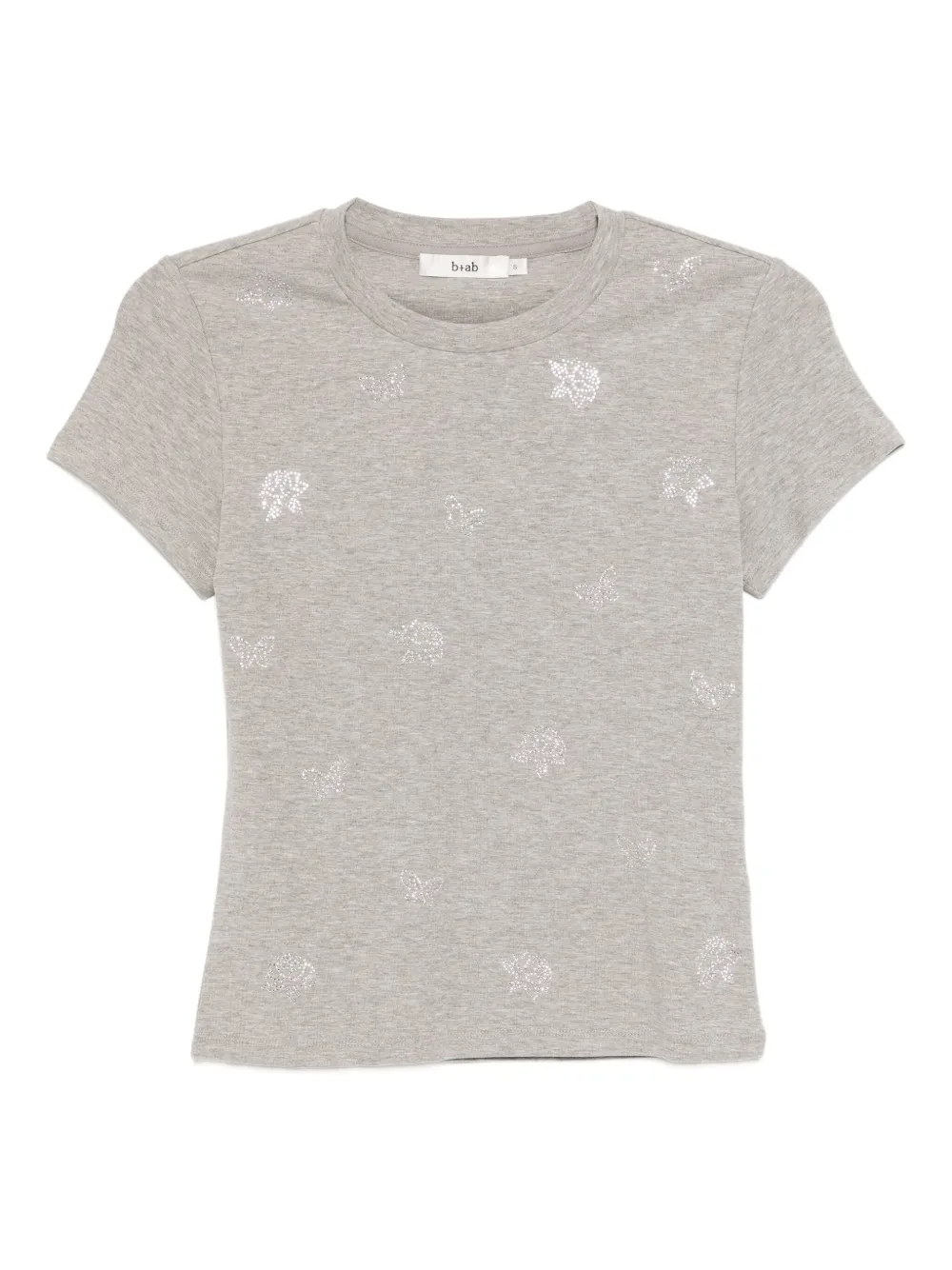 b+ab crystal-embellished T-shirt | Grey | Image 1