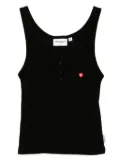 CHOCOOLATE cotton tank top - Black
