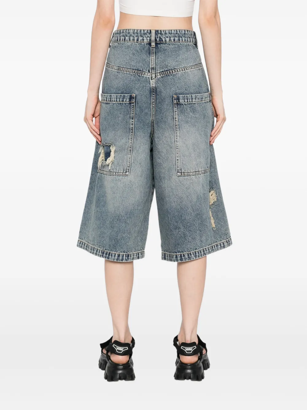 tout a coup Denim shorts Blauw