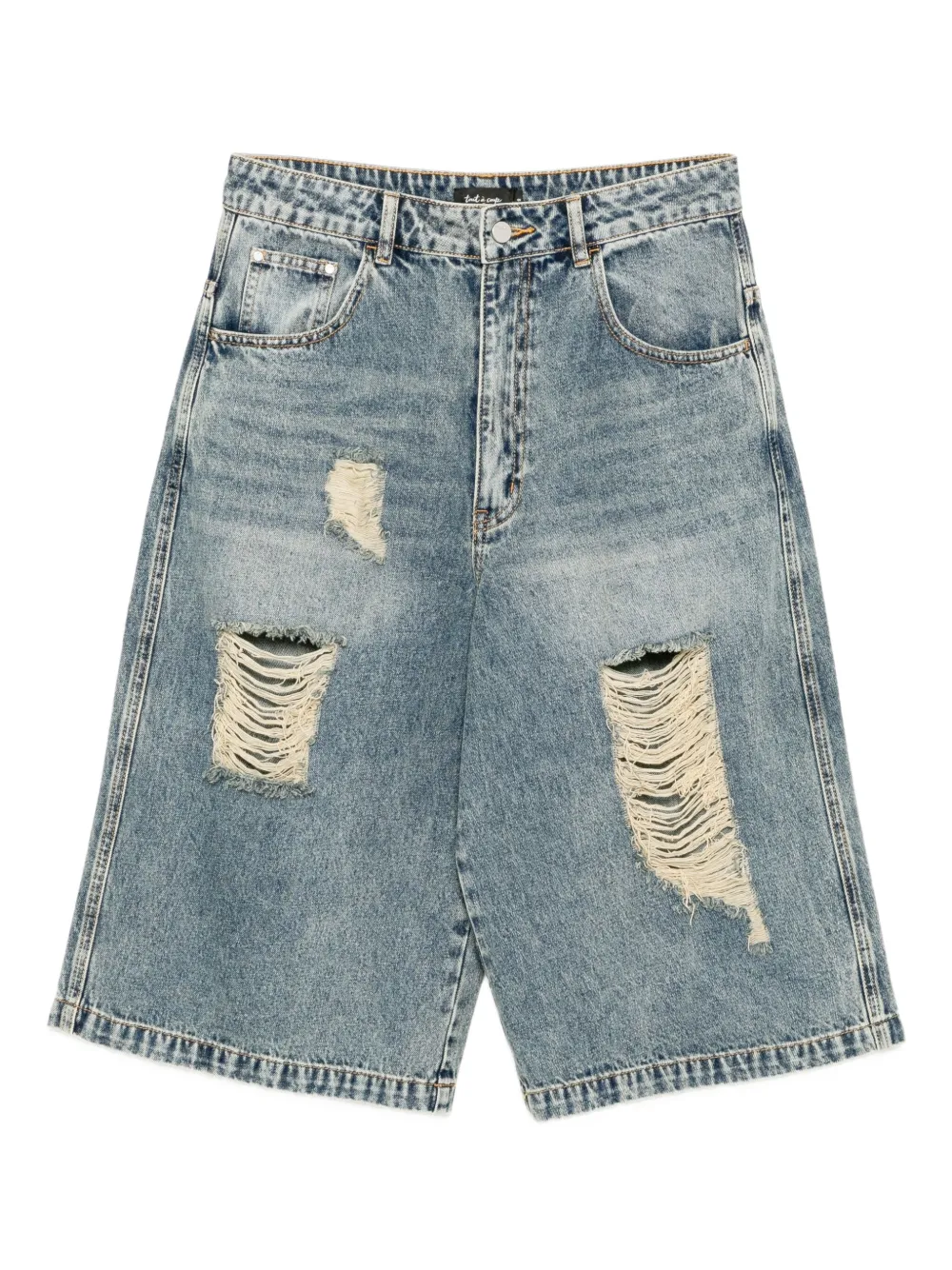 Tout a coup Denim shorts Blauw