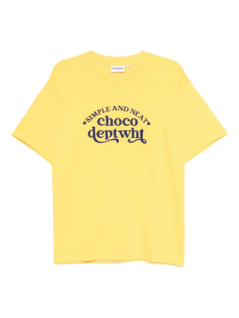 CHOCOOLATE logo-embroidered T-shirt