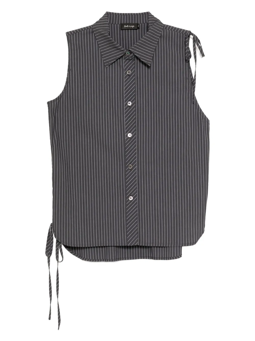 tout a coup Gestreept blouse Grijs